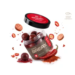  Dipelt bojli Delphin BreaX/HotHELL Robin Red-Chili-Frankfurti kolbász/24mm/200ml