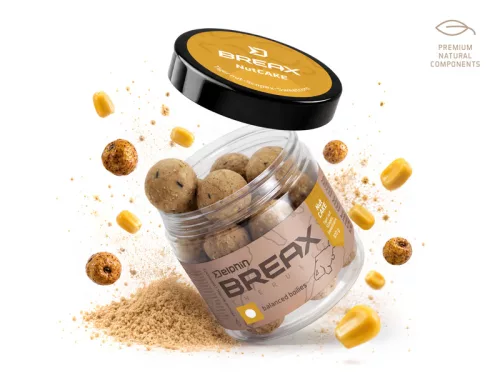 Delphin BreaX balanszírozott bojli/NutCAKE Tigrismogyoró-Scopex-Csemegekukorica/24mm/100g