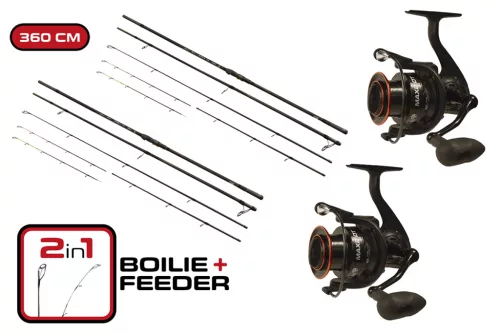 CARP EXPERT MAX2 BOT DOUBLE TIP 360 MAX2 DT 6000 ORSÓVAL DUOPACK