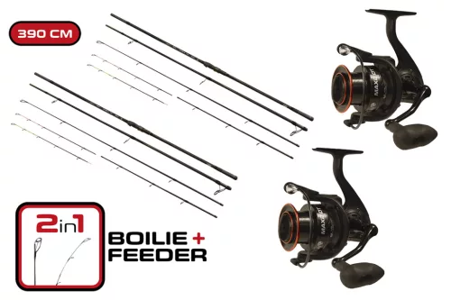 CARP EXPERT MAX2 BOT DOUBLE TIP 390 MAX2 DT 6000 ORSÓVAL DUOPACK
