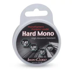   IRON CLAW Hard Mono ragadozóhalas monofil előkezsinór / 0,60mm / 25m / 21,65kg