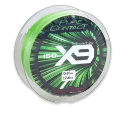   IRON CLAW Pure Contact X9 Green fonott zsinór / 0,13mm / 150m / 10,80kg