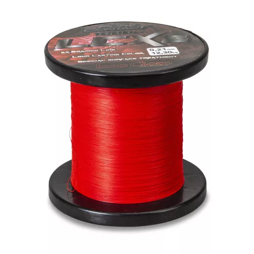 IRON CLAW Pure Contact LCX8 Red fonott zsinór / 0,26mm / 1500m / 18,25kg