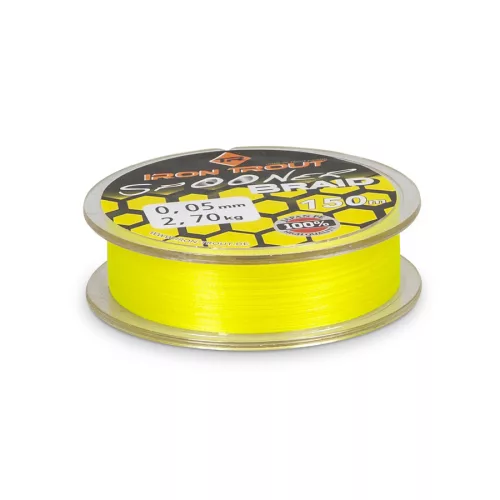 IRON TROUT fonott zsinór Yellow 150m