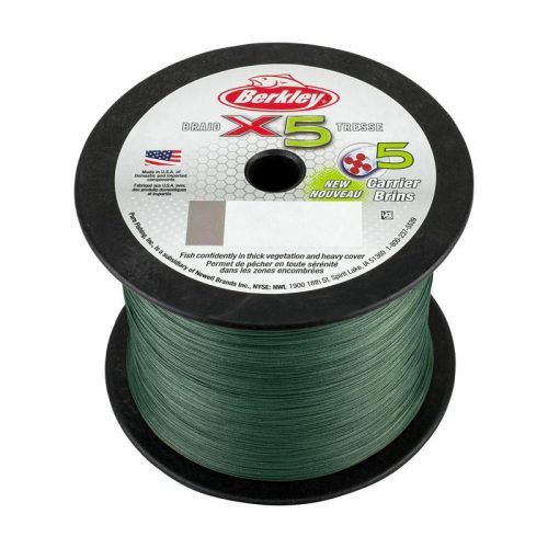 Berkley x5 Braid; 2000m | 2188yd, 0,14mm, 14,2kg, Low-Vis Green