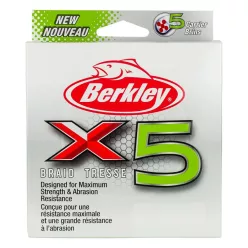 Berkley x9 Braid; 300m | 328yd, 0,20mm, 20,6kg, Flame Green