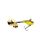 Berkley Pulse Spintail 7cm/14g Brown Chartreuse