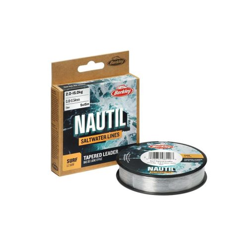 Berkley Nautil Surf Tapered lines; 5 x 15m, 0,18 - 0,54mm, 2kg, Clear