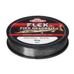   Berkley Flex Pike Deadbait; 300m | 327yd, 0,30mm, 6,8kg | 15lb , Grey