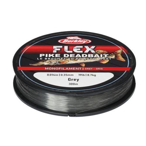 Berkley Flex Pike Deadbait; 300m | 327yd, 0,30mm, 6,8kg | 15lb , Grey