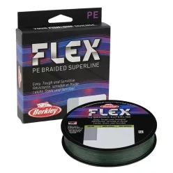   Berkley Flex Braid; 275m | 300yd, 0,25mm, 18,4kg | 40lb , Moss Green