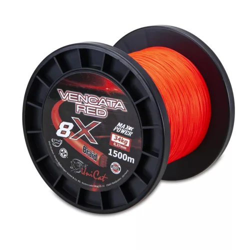 Uni Cat Vencata Red 8X fonott zsunór 0,60mm / 1500m / 57kg