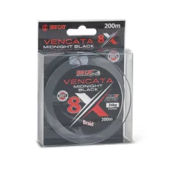 Uni Cat Vencata Midnight Black 8X fonott zsinór