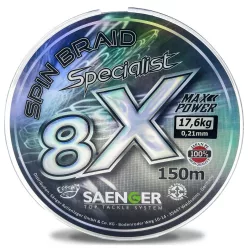 Saenger 8X fonott zsinór szürke 0,12mm / 150m / 9,70kg