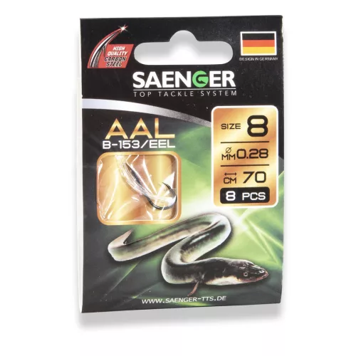 SAENGER Eel elökötött horog 4 / 70cm / 8db