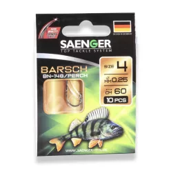 SAENGER Perch előkötött horog 6 / 60cm / 10db