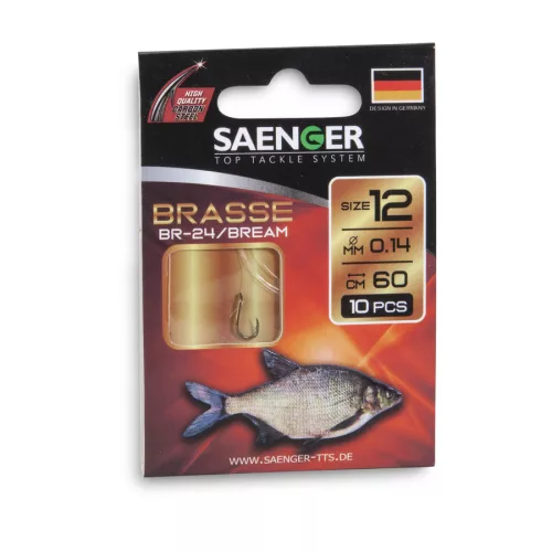 SAENGER Bream előkötött horog  14 / 60cm / 10db