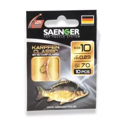   SAENGER Carp Classic előkötött pontyozó horog  8 / 70cm / 10db
