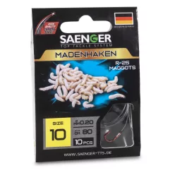 SAENGER Maggothook R-25 előkötött horog 12 / 80cm / 10db