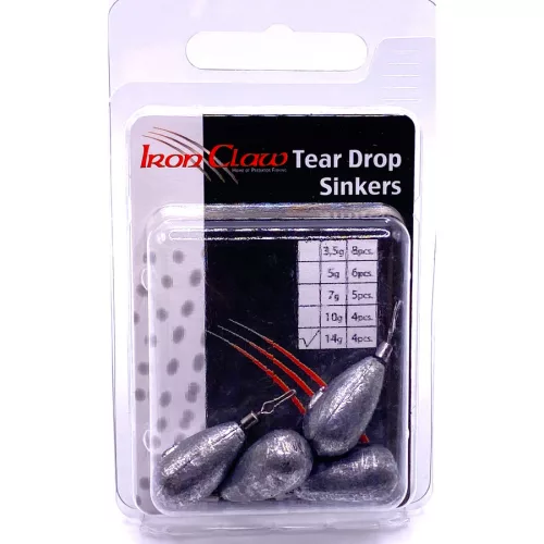 IRON CLAW Tear Drop Sinker ólom 14g / 4db