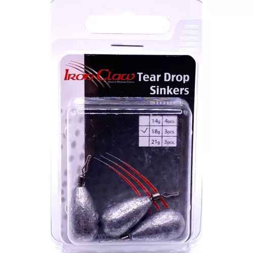 IRON CLAW Tear Drop Sinker ólom 18g / 3db
