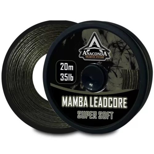 Anaconda szuper puha, fonott leadcore előkezsinór  45lb / 20m