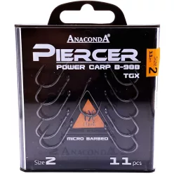   ANACONDA Piercer Power Carp B-988 TGX  mikroszakállas / méret 2 / 11db