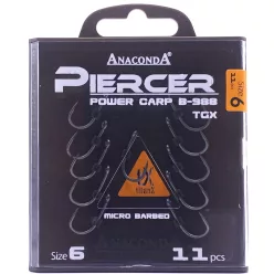   ANACONDA Piercer Power Carp B-988 TGX mikroszakállas / méret 6 / 11db
