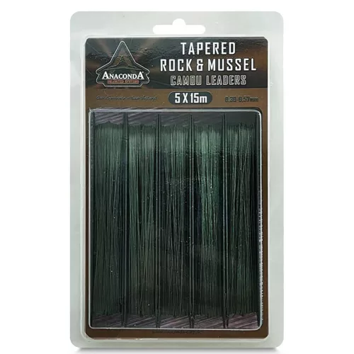 ANACONDA Tapered Rock&Mussel előtétzsinór 0,30-0,57mm /15m /5db