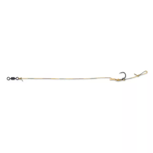 Anaconda Piercer AT Snowman B-988 Wide Gape Rig Micro Barb előkötött horog  / horog 1 / mikroszakállas / 35lb /2db