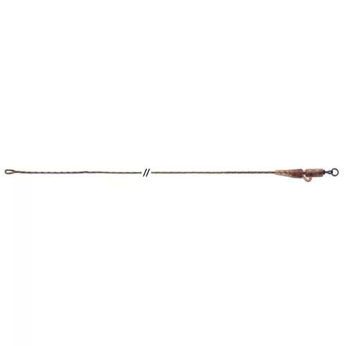 Anaconda Jungle Flexi Ring Swivel Safety Clip Leadcore Leaders / Brown / 80cm / 3db