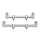 ANACONDA Gunmetal 2 Rod Goal Post Buzzer profi aluminium kereszttartó / 16mm