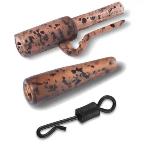 ANACONDA Jungle Brown QL Saftey Lead Clip szett /5db