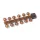 ANACONDA Jungle Brown TH Beads gumigyöngy / 6mm / 24db