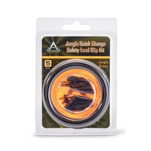 ANACONDA Jungle Gr. Quick Change Safety Lead Clip 5szett/barna