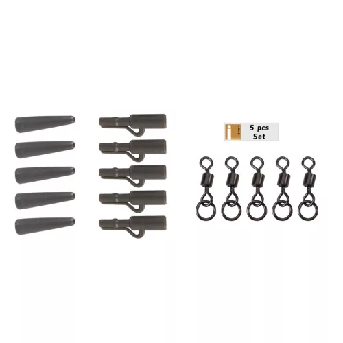 ANACONDA 360° Flex Ring Swivel Saftey Clip Kit Army Green 5db