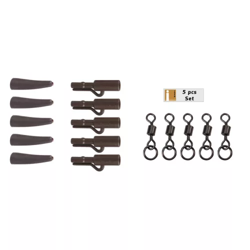 ANACONDA 360° Flex Ring Swivel Saftey Clip Kit Brown 5db