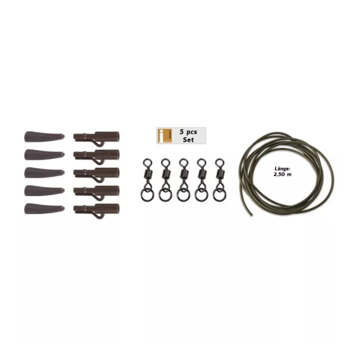 ANACONDA 360° Flex Ring Swivel Safety Clip Power Pack Brown / 5 szett