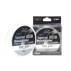 CARP EXPERT NEO TAPERED SHOCK LEADER 0.26-0.57MM 5X15MCLEAR