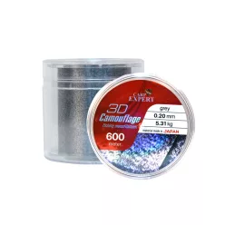   CARP EXPERT 3D CAMOUFLAGE GREY 0,30MM 600MGREY + BLACK 3D CAMOUFLAGE 12,19KG