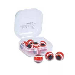 DOIYO S'zuki Eyed Glass Beads Red üveggyöngy
