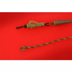   CARP EXPERT ELŐKÖTÖTT LEADCORE SZERELÉK GYORSKAPOCCSAL BARNA 3 DB/CSOMAG