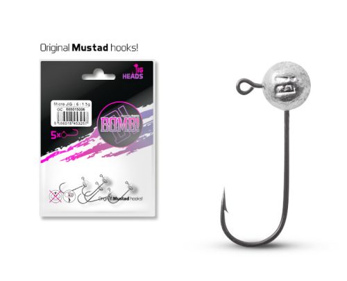 Micro jig fej Delphin BOMB! / 5db | 12g-1/0