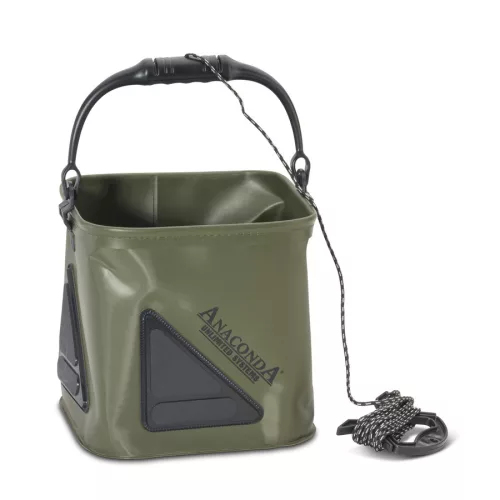 ANACONDA Pull Up Bucket hordoszható összecsukható víztartály 17l / 6 méter zsinórral