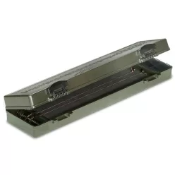  ANACONDA Rig Carrier előketertó doboz 30 előkéhez / + 3 kis doboz / + 30db gombostű / 30,4 X 9,5 X 4,7cm