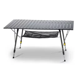   ANACONDA Travel Desk összecsukható aluminium kemping asztal / 122X70cm