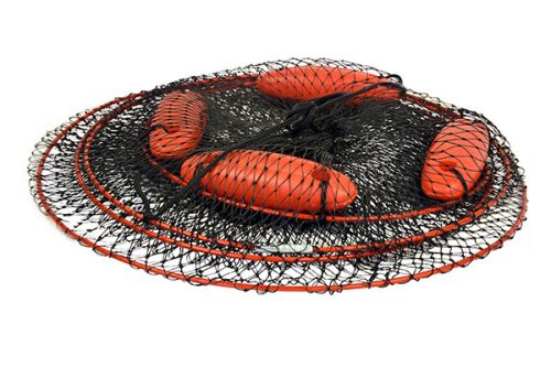 KAMASAKI RAPID BLACK HALTARTÓ HÁLÓ LEBEGTETŐVEL 40x40 CM