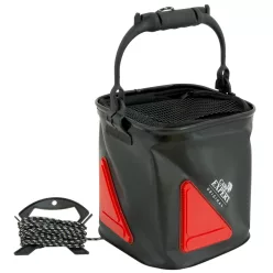 Carp Expert CXP VÖDÖR FEKETE+PIROS 22X22CM
