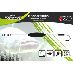 WIZARD MONSTER UPOSE MONO BOTTOM RIG 30G 11/0 ROUND