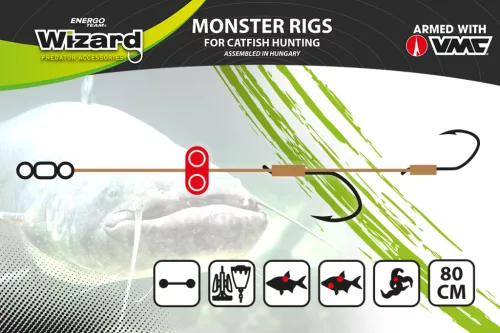 WIZARD MONSTER - THE CLASSIC KOÓS CATFISH RIG 6/0+8/0 SPECIMEN